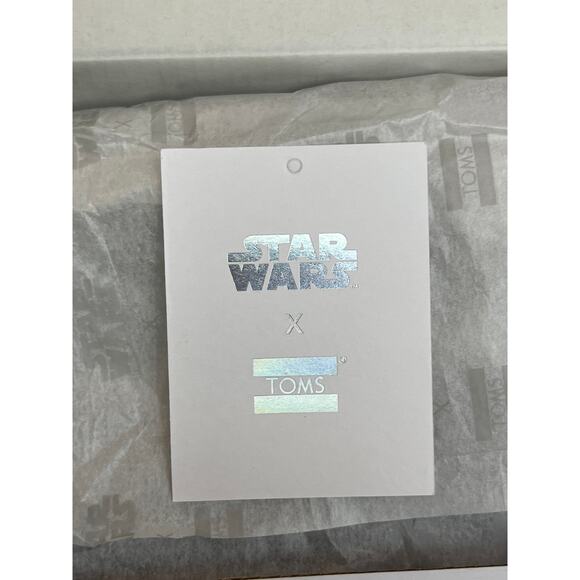 TOMS x Star Wars Darth Vader Black Leather Classic Slip Ons Women’s 8.5 - Picture 14 of 14